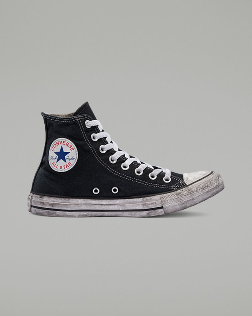 Women\'s Converse Chuck Taylor All Star Canvas Smoke High Top Shoes Black / White | AU CE501G